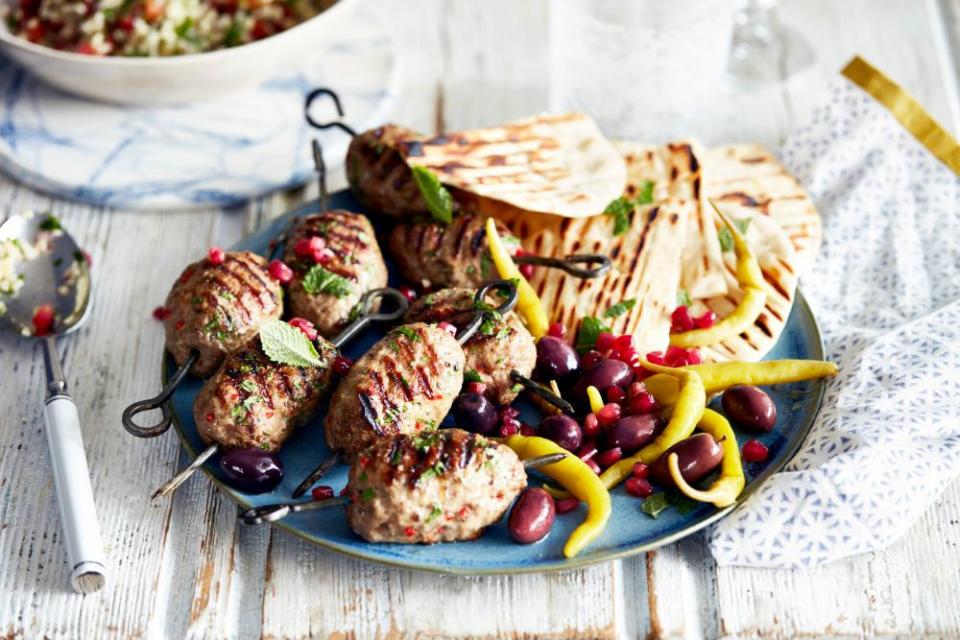 Lamb kofta with flatbread