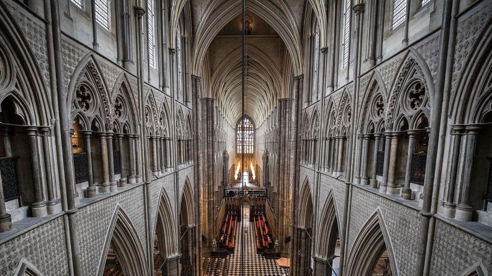 Queen's diamond jubilee galleries at Westminster Abbey, London, UK - 29 May 2018