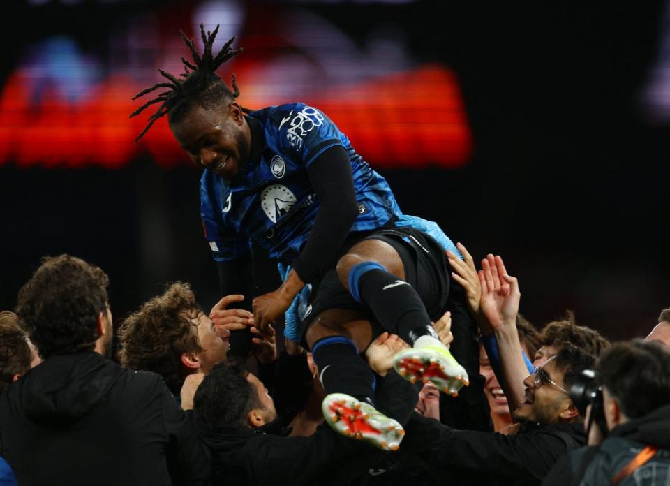 Ademola Lookman starred as Atalanta won the Europa League (REUTERS)