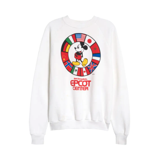 Unisex Vintage 1982 Epcot Center Cotton Blend Sweatshirt. Image via Nordstrom.