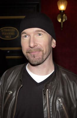 The Edge at the New York premiere of Miramax's Gangs of New York