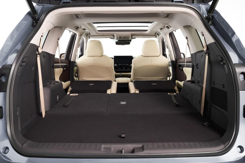 <p>The base L trim and next-step LE trim get a standard second-row bench that, combined with the third-row seat, makes the Highlander an eight-seater, while the XLE and Limited trims feature second-row captain’s chairs as standard but offer the bench as an option for those who absolutely need seating for eight.</p>