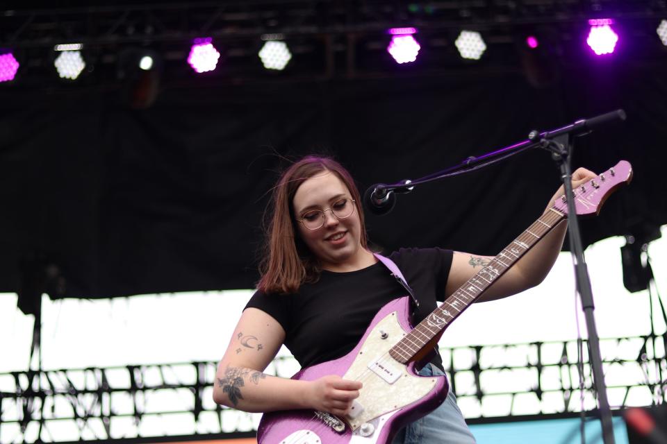 Soccer Mommy performs at the Bud Light Stage at Beale Street Music Festival Saturday afternoon. April 30, 2022.