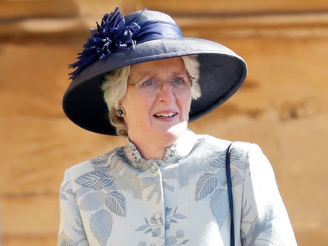 Max Mumby/Indigo/Getty Lady Jane Fellowes attends the wedding of Prince Harry and Meghan Markle at St George's Chapel, Windsor Castle on May 19, 2018, in Windsor, England