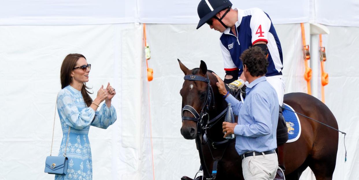 the prince of wales attends the out sourcing inc royal charity polo cup 2023