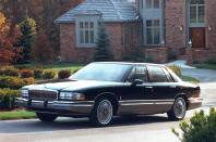 <p>Something went quite awry between the unveiling of the 1989 Buick Park Avenue Essence concept car and the 1991 production Park Avenue. The former hinted at a dynamic new image for large US cars, but when the latter arrived it was little more than the usual <strong>softly-sprung sedan</strong> with its formerly rectilinear corners shaved off.</p><p>The 3.8-litre V6 engine wasn’t half-bad, especially in supercharged Ultra guise, but this was not a car to hurl around enthusiastically because its bench front seat was unsupportive and its ride soft and wallowy.</p>