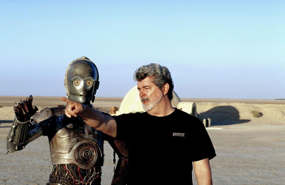 ANTHONY DANIELS AS C-3PO, GEORGE LUCAS, STAR WARS: EPISODE II - ATTACK OF THE CLONES, 2002