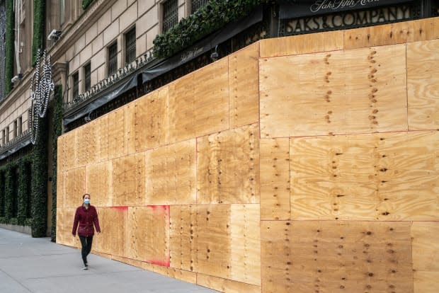 Saks Fifth Avenue on Nov. 1, 2020 in New York City.