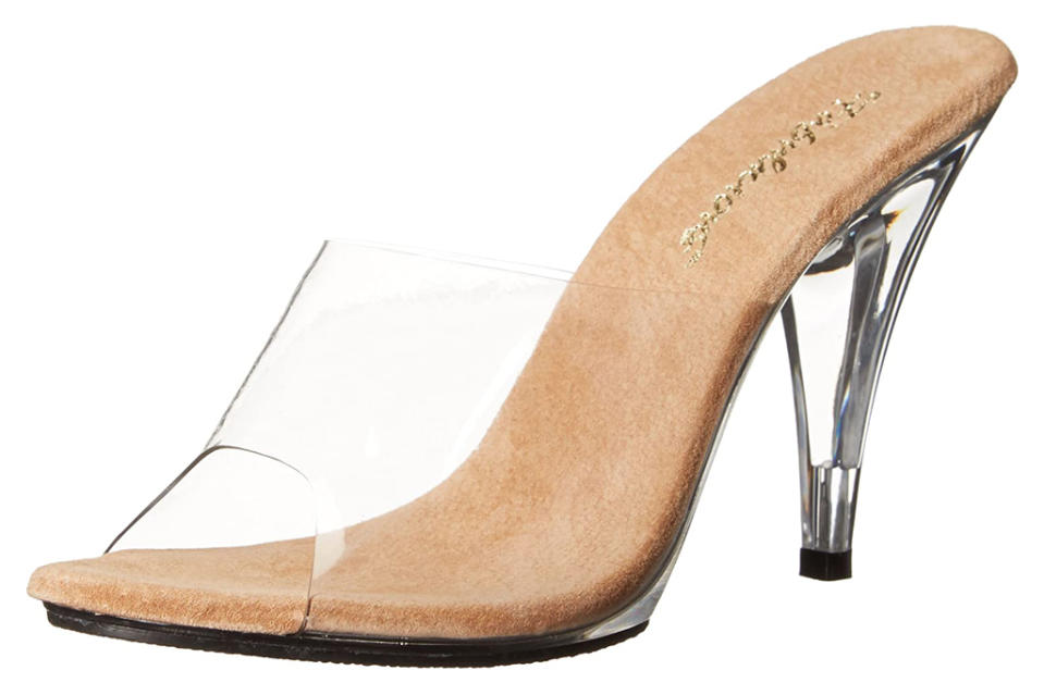 Pleaser, clear mules