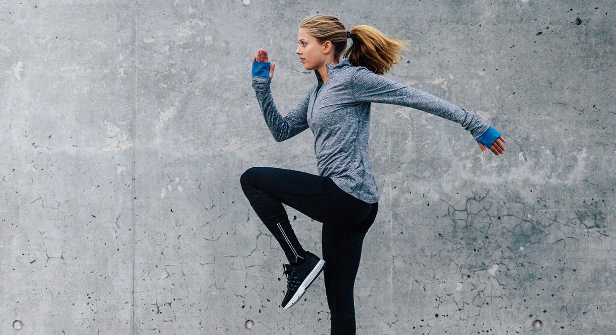 From leggings to sports bras and jackets, we've rounded-up a list of recommended fitness gear. [Photo: Getty]