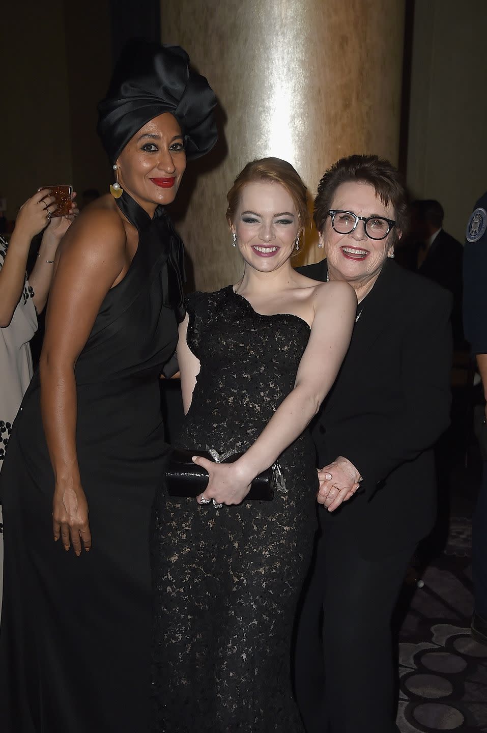 Tracee Ellis Ross, Emma Stone, and Billie Jean King