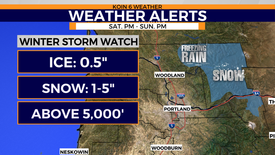 <em>Winter weather continues to move through parts of the Cascades this weekend as the rest of the region begins to warm</em>