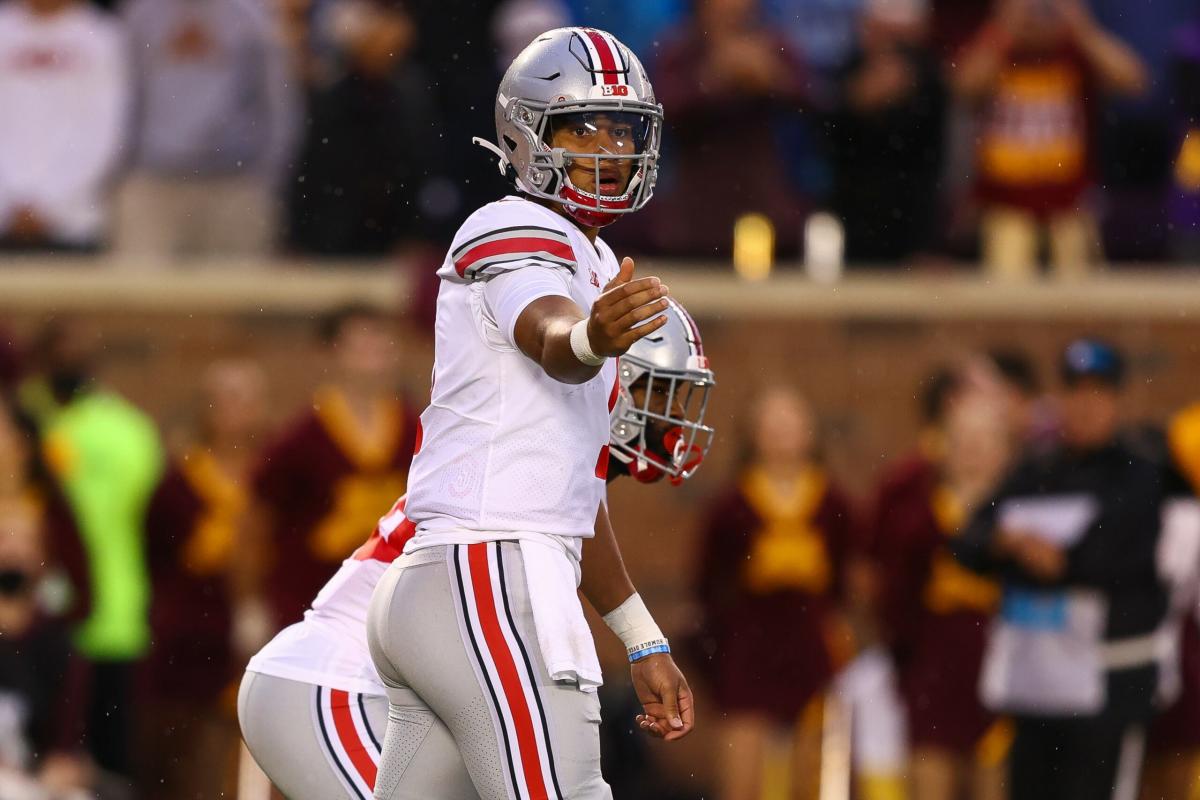 WATCH: C.J. Stroud throws laser to tight end Jeremy Ruckert for