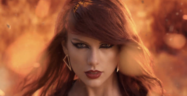 Watch Taylor Swift Take A Tumble In This Hilarious Blooper From 'Bad Blood'