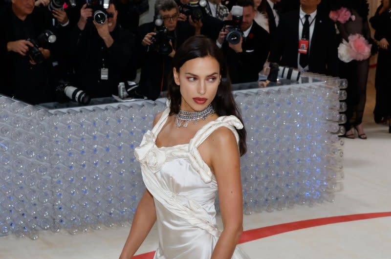 Irina Shayk attends the Costume Institute Benefit at the Metropolitan Museum of Art in May. File Photo by John Angelillo/UPI
