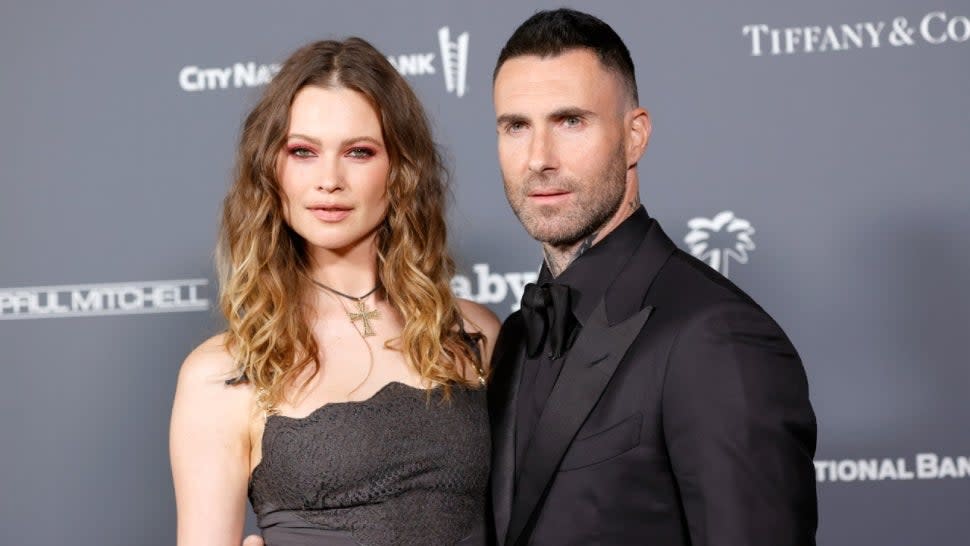 Behati Prinsloo and Adam Levine