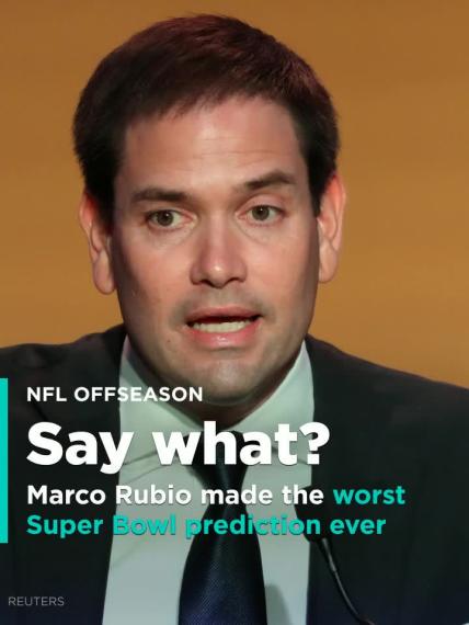 Sen. Marco Rubio made a bizarre Super Bowl prediction