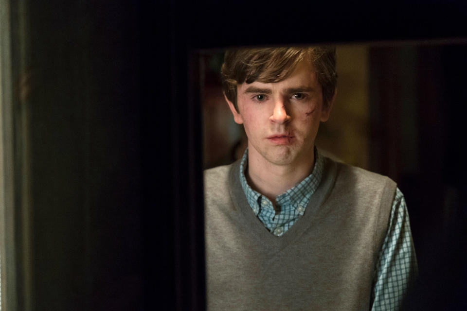 Freddie Highmore as Norman Bates in Bates Motel