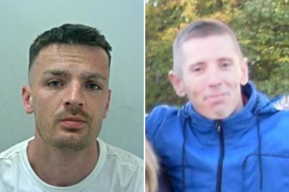 (L) Michael Hannan who killed (R) James O'Hara in a one punch attack <i>(Image: Lancashire Constabulary)</i>