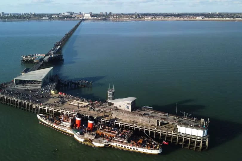 Southend Pier picture from the air