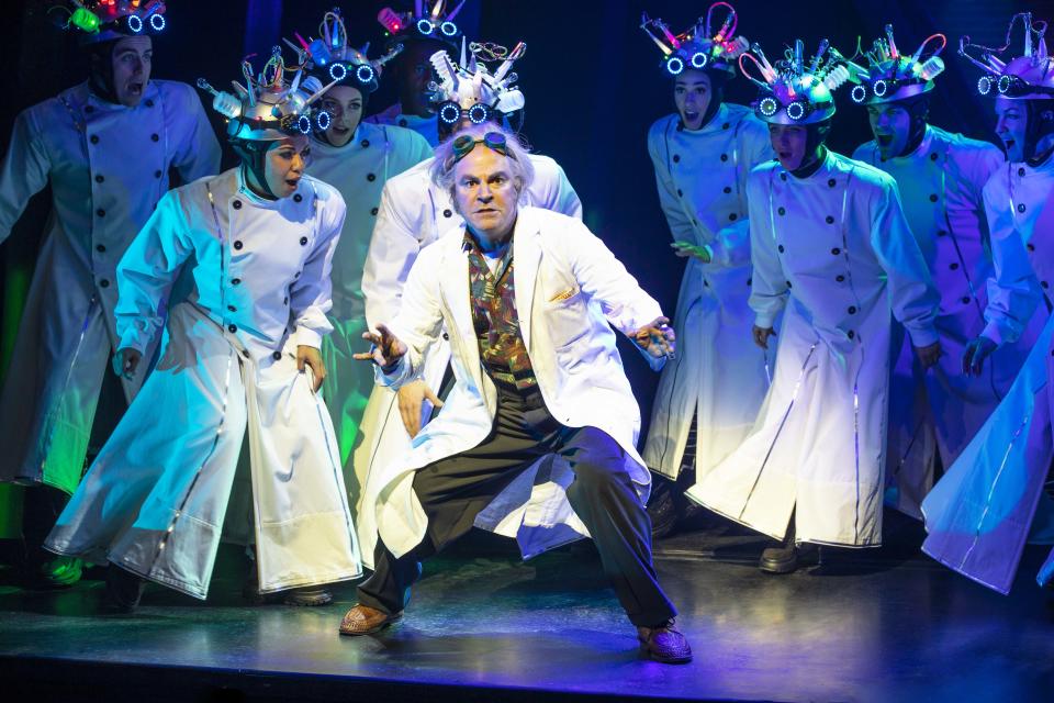 Roger Bart as Doc Brown - Credit: Sean Ebsworth Barnes