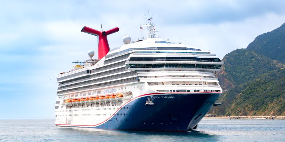 A Carnival cruise ship.