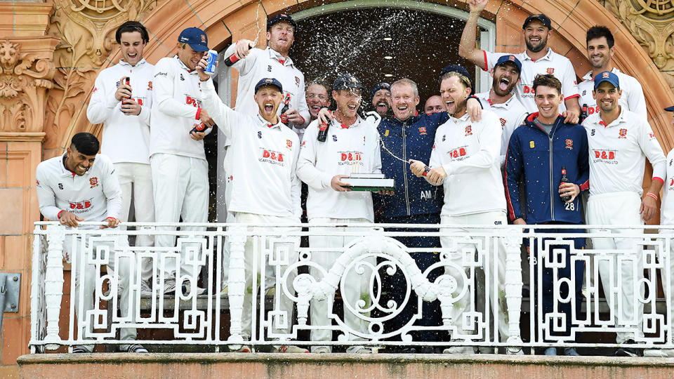 Essex players, pictured here celebrating after winning the Bob Willis Trophy.