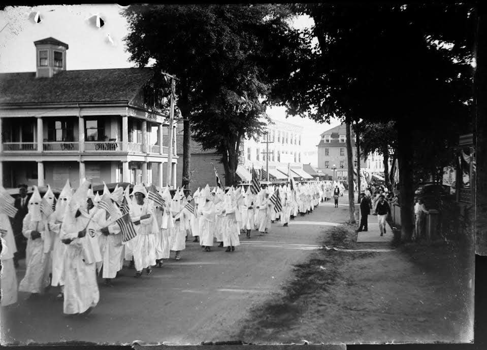 In the mid-1920s, 400 klansmen marched through Kittery Foreside. At the time, membership of the KKK in Maine neared 40,000.