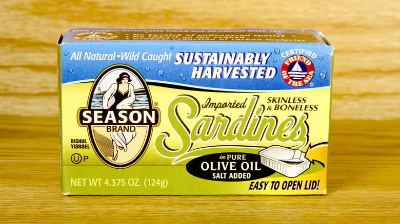 Season Sardines in Olive Oil in a box