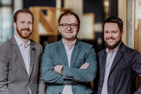 Das Gründerteam des Fintech-Startups Raisin: Frank Freund, Tamaz Georgadze, Michael Stephan (v.l.)
