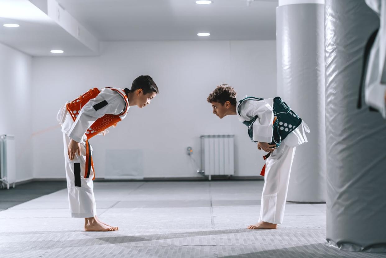 Looking to persuade someone? Start with respect. <a href="https://www.gettyimages.com/detail/photo/two-caucasian-boys-in-taekwondo-fittings-bowing-at-royalty-free-image/1142169781?phrase=respect+bow&adppopup=true" rel="nofollow noopener" target="_blank" data-ylk="slk:dusanpetkovic/iStock via Getty Images Plus;elm:context_link;itc:0;sec:content-canvas" class="link ">dusanpetkovic/iStock via Getty Images Plus</a>