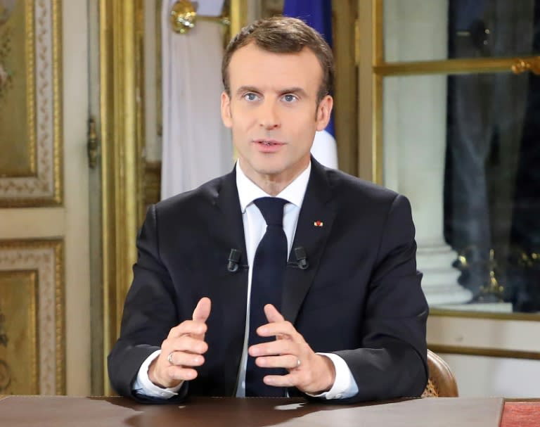 French President Emmanuel Macron struck a more humble tone than usual as he sought to address criticism of his style of leadership in his address to the nation