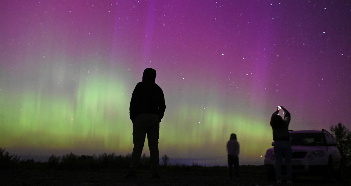 The 2024 Perseid meteor shower and northern lights overlapped in a rare cosmic display. See photos of the dazzling event.