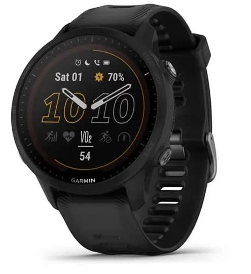 Close up of Garmin's Forerunner 995 Solar