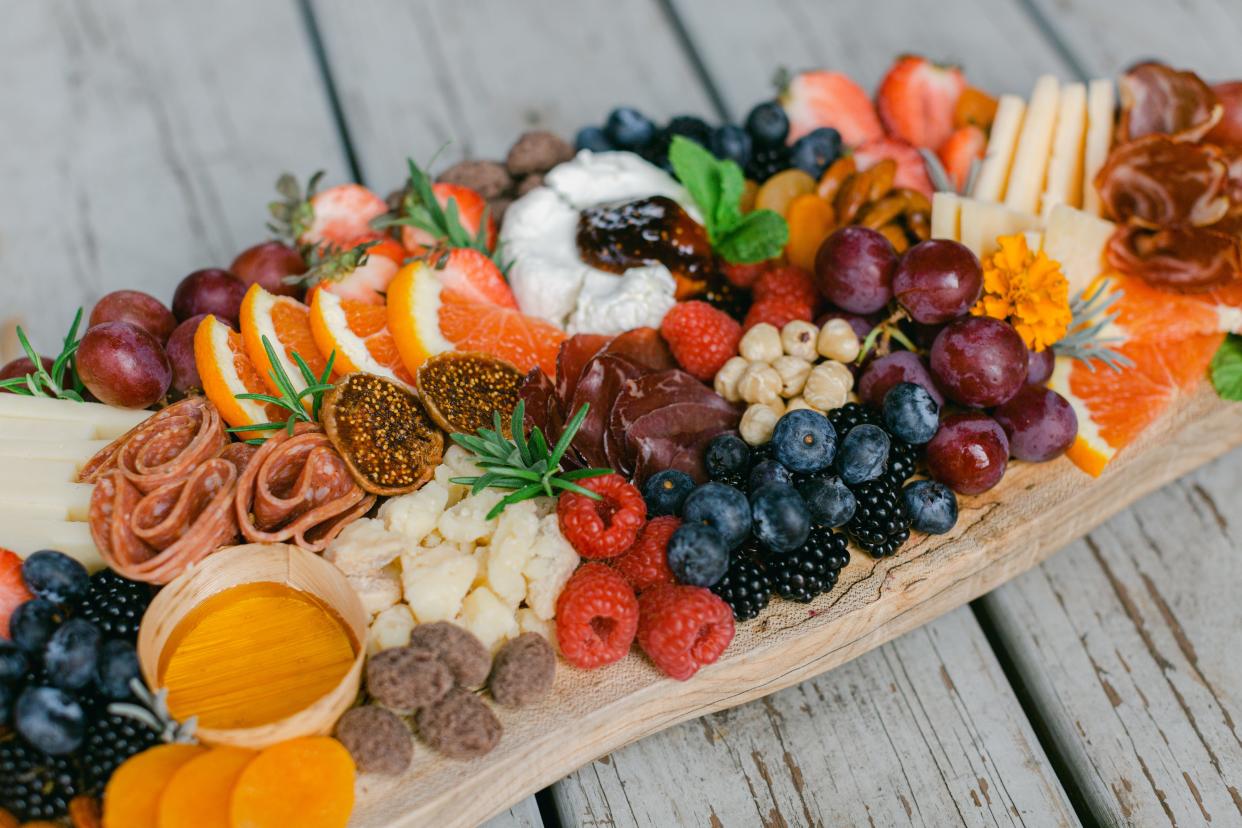 A cheese board from the Cultured Cheese Shop in Louisville