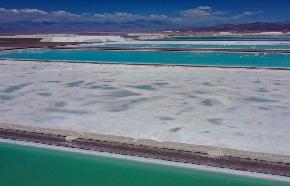 Salar en el desierto de Atacama, Chile.