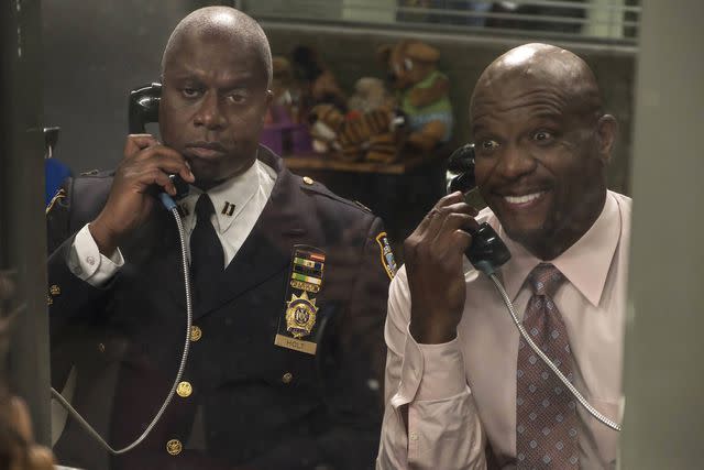 <p>FOX Image Collection via Getty</p> Andre Braugher and Terry Crews on Brooklyn Nine Nine