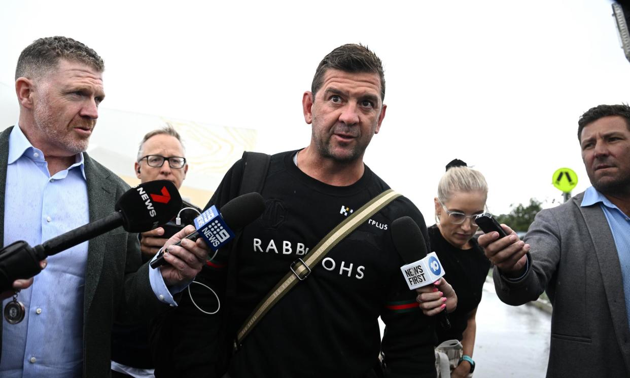 <span>Jason Demetriou’s time as the South Sydney Rabbitohs’ head coach has come to an inevitable end.</span><span>Photograph: Dan Himbrechts/AAP</span>