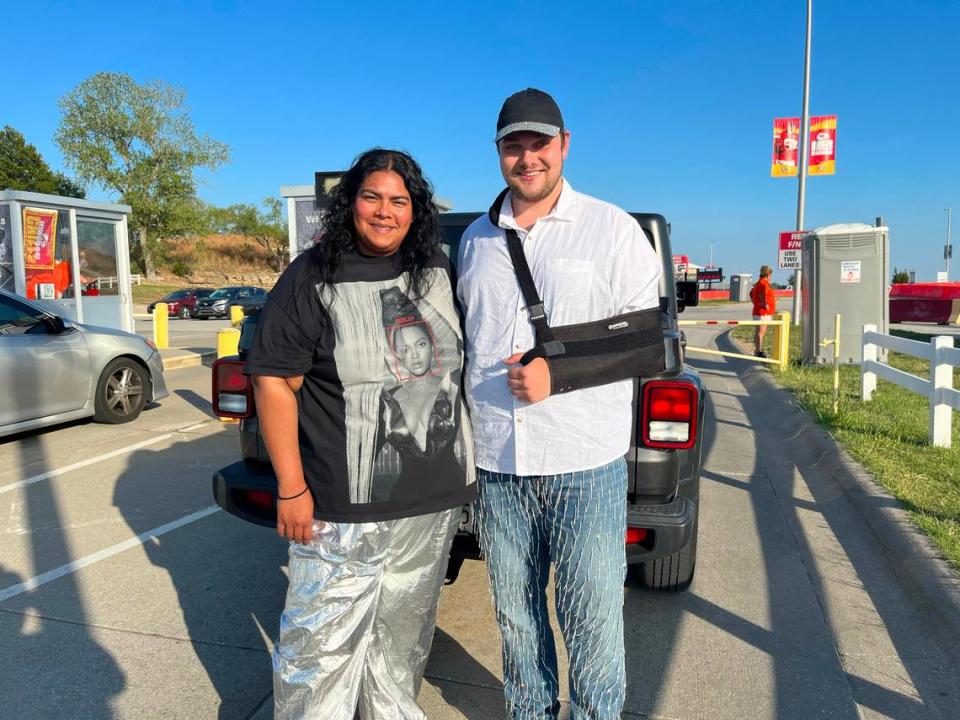 Tiffany Henriquez and Arty Tsipursky had to drive all the way from New York. Their flight was canceled because of a deluge of rain.