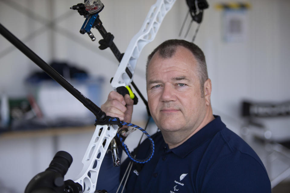 Archer John Stubbs, 56, is the oldest member of the ParalympicsGB squad (Picture: imagecomms)