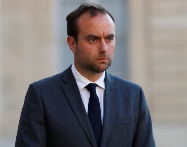 French Minister for Local Authorities Sebastien Lecornu delivers a statement after a videoconference with the French President and French mayors at the Elysee Palace in Paris after the country began a gradual end to the nationwide lockdown following the coronavirus disease (COVID-19) outbreak in France,  May 19, 2020. REUTERS/Gonzalo Fuentes/Pool (Photo: Gonzalo Fuentes via Reuters)