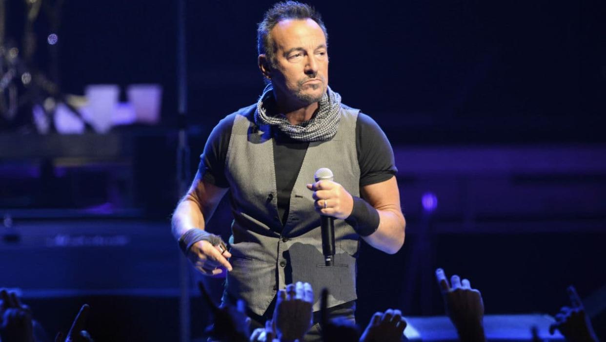 Bruce Springsteen en concert à l'AccorHôtels Arena à Paris en 2016  - Bertrand Guay - AFP