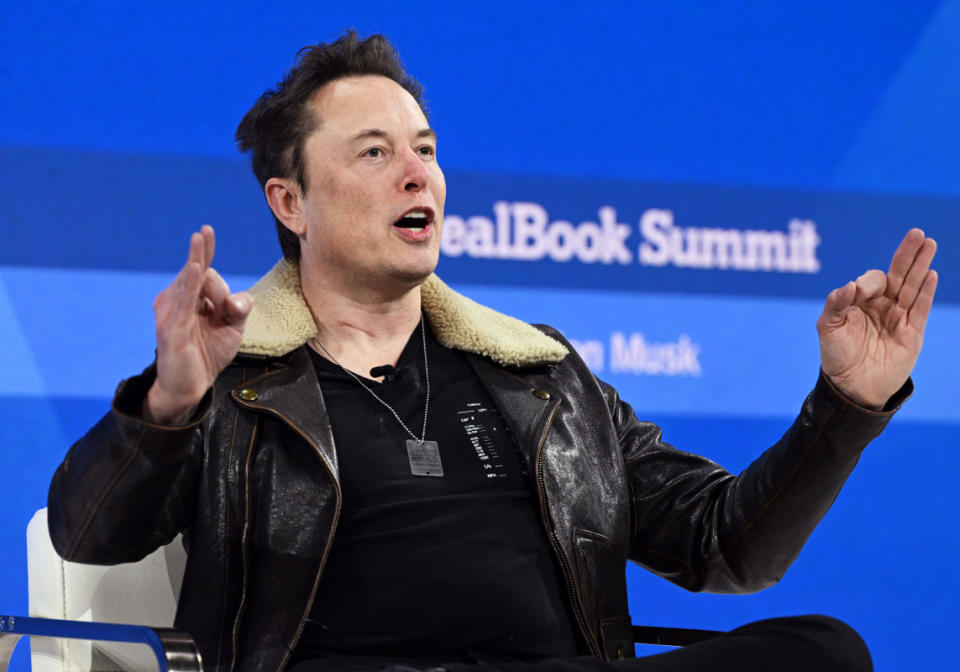 Tesla CEO Elon Musk said Monday that "all US cars that are capable of FSD will be enabled for a one month trial this week."<p>Slaven Vlasic/Getty Images</p>