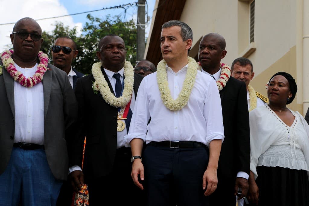 Gérald Darmanin à Mayotte le 31 décembre 2022 - Gregoire MEROT / AFP