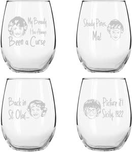 Golden Girls wine glasses