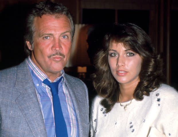 <p>Bei/Shutterstock</p> Lee Majors and Karen Velez.