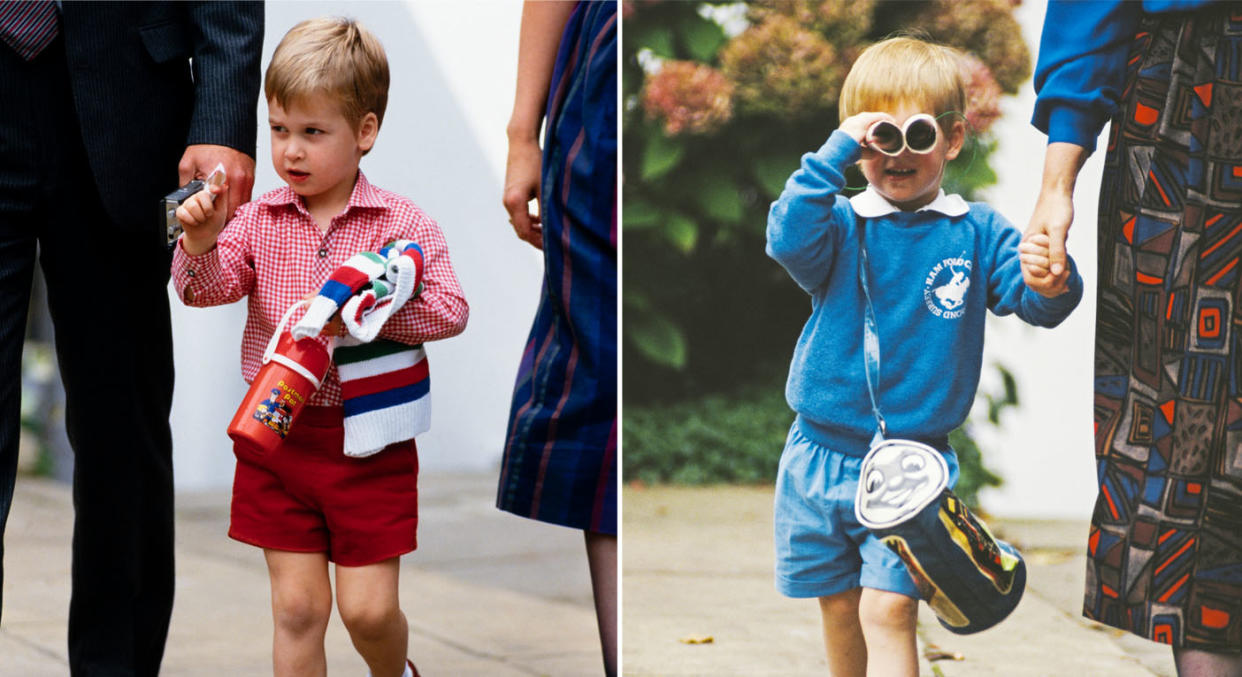 David Levenson captured William and Harry on their first days at nursery. (David Levenson/Getty Images)