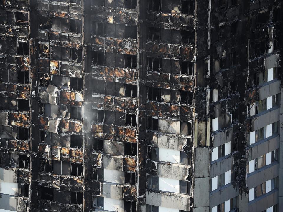 The Grenfell Tower fire in June 2017 was believed to have been caused by a faulty freezer: Getty