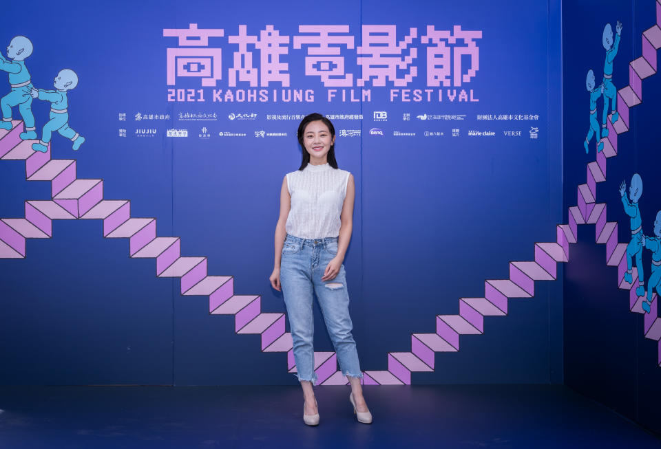 梁洳瑄出席《生而為人》高雄電影節台灣首映。