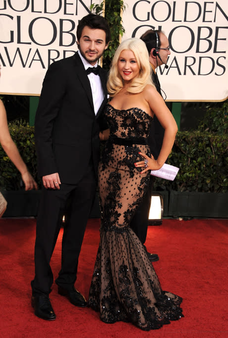 <div class="caption-credit">Photo by: Courtesy of Getty Images</div><b>Christina Aguilera</b> <br> Engaged: February 2014 <br> Pregnancy announcement: February 2014 <br> Married: TBD <br> Just a week after she announced her engagement to Matthew Rutler, her boyfriend of nearly four years, Aguilera confirmed she's having a child with her fiancé. We bet her son Max can't wait to be a big brother! <br> <b>See more from <i>Brides</i>: <br> <a rel="nofollow noopener" href="http://www.brides.com/wedding-dresses-style/wedding-dresses/2013/03/wedding-dresses-long-sleeves-trends-2013-fall?mbid=synd_yshine#slide=1" target="_blank" data-ylk="slk:Wedding Dresses with Long Sleeves;elm:context_link;itc:0;sec:content-canvas" class="link ">Wedding Dresses with Long Sleeves</a> <br> <a rel="nofollow noopener" href="http://www.brides.com/wedding-dresses-style/wedding-dresses/2012/07/lace-wedding-dresses-spring-2013-gowns?mbid=synd_yshine#slide=1" target="_blank" data-ylk="slk:The Best Lace Wedding Dresses;elm:context_link;itc:0;sec:content-canvas" class="link ">The Best Lace Wedding Dresses</a></b> <br>